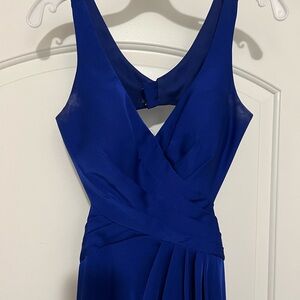 Elegant Blue Sleeveless Dress